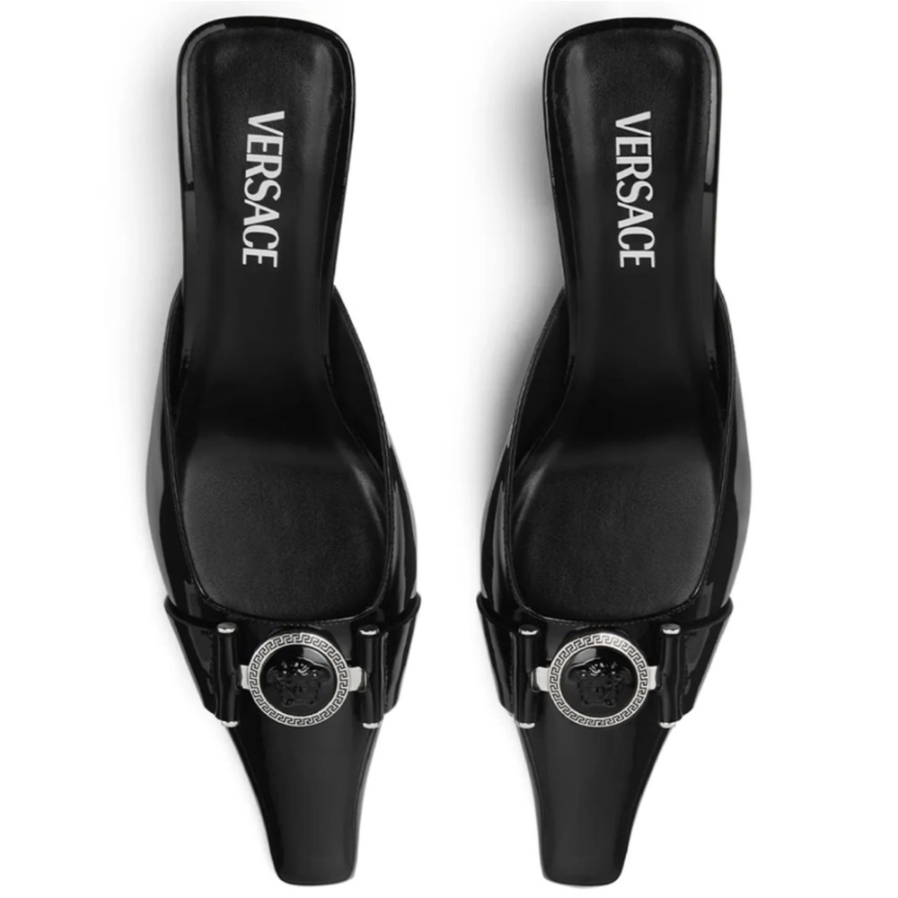 Brand new in box - Versace size 37 Black Medusa Mules
